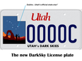 Utah Dark Sky license plate
